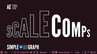 After Effects Tutorial - How to scale a composition to a new size - Level: Beginner