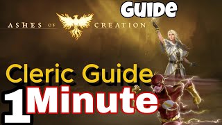CLERIC (healer) Guide✅ | 1 Minute | Ashes Of Creation 
