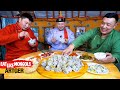 Mongolian Wrestlers DEVOUR 100 Buuz Dumplings Lunar New Year Feast For Mighty Wrestlers