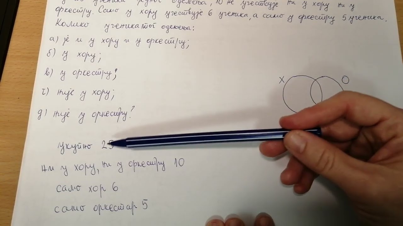 Skupovi - tekstualni zadaci 3