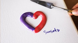 Acrylic Painting Sunset Landscape Painting Acrylic Painting Tutorial For Beginners