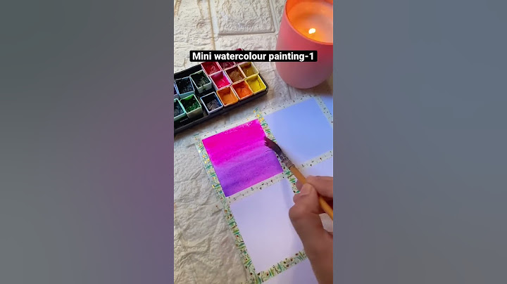 Mini watercolour painting-1 #shorts #art #myart #artvideo #watercolor