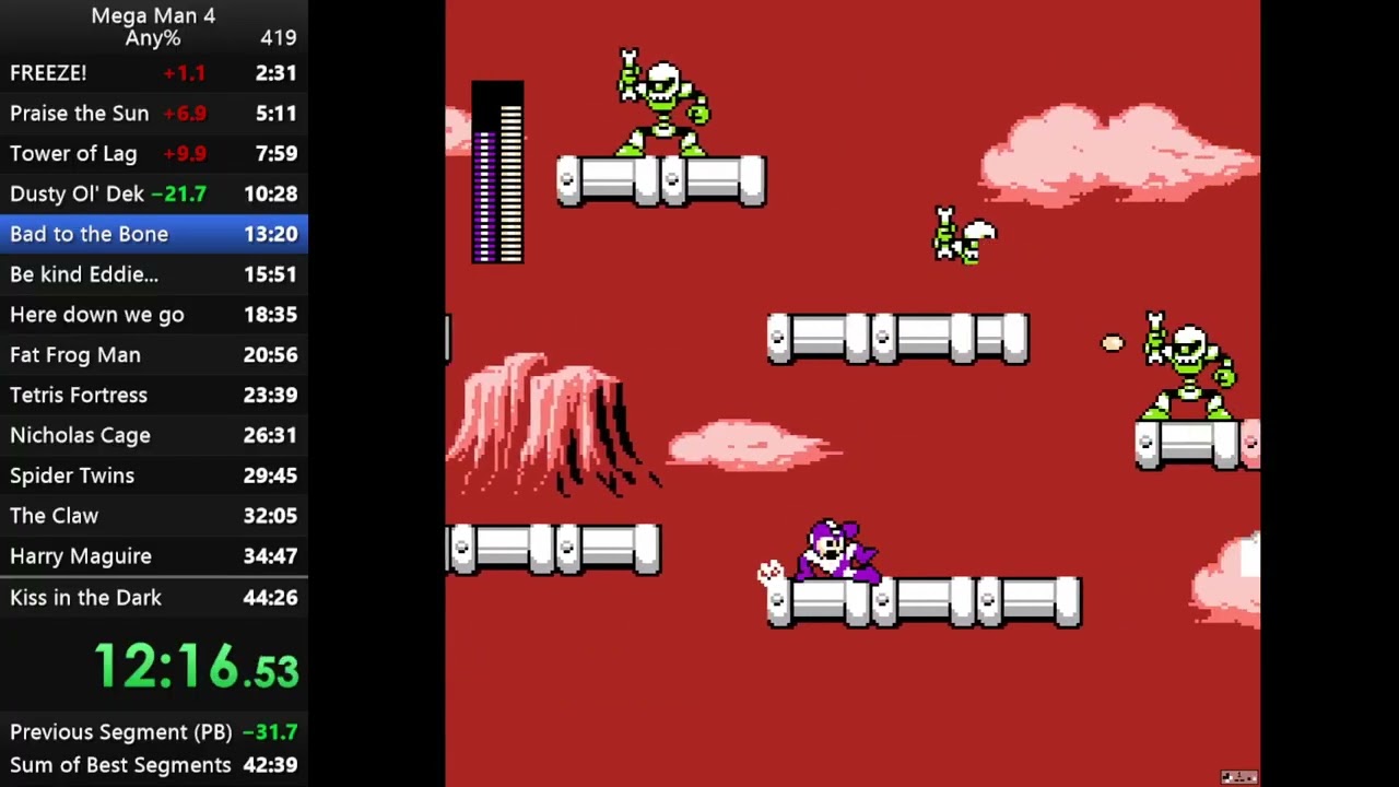 Mega Man 4 Any% speedrun: 44:19