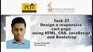 Pasindu Ranasinghe | Web Programming I Module Assignment- Task 27