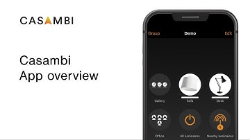 Casambi App overview