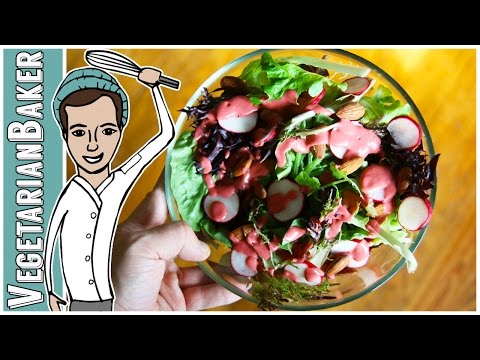 How To Make Raspberry Lime Vinaigrette | Simple Homemade Salad Dressings | The Vegetarian Baker