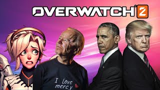 Presidents Play Overwatch 2 - Joe Biden gets BANNED from being Mercy