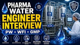 Pharma Water Engineer Interview Questions & Answers | PW, WFI, GMP & Validation