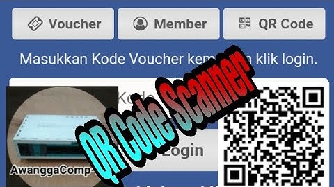 QR Code Scanner login page Hotspot