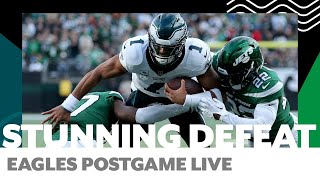 Eagles unbeaten season end by Jets in stunning loss | Eagles Postgame Live