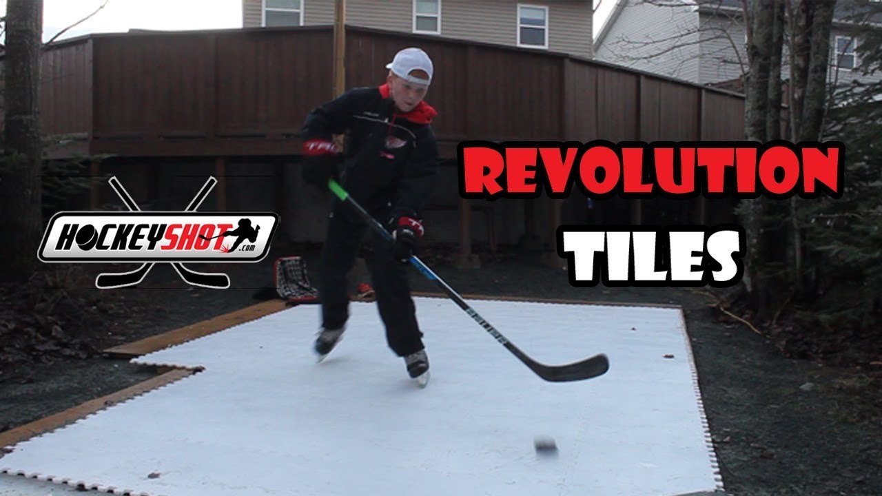 SKATING WITHOUT ICE! *hockey shot revolution tiles* YouTube