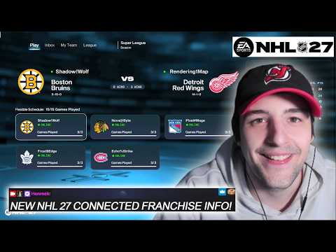 NEW NHL 27 CONNECTED FRANCHISE INFO + GAMEPLAY INFO!