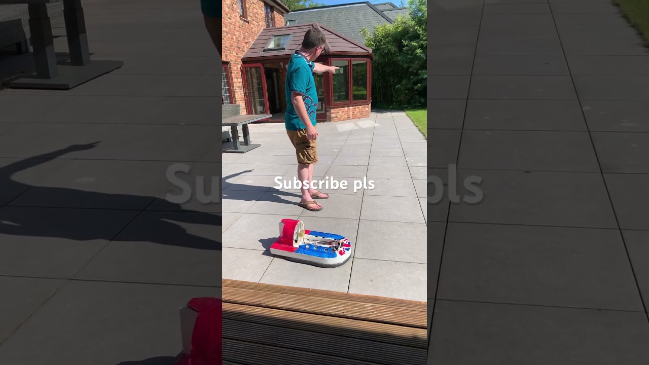 Me and my grandad made a mini hovercraft ￼
