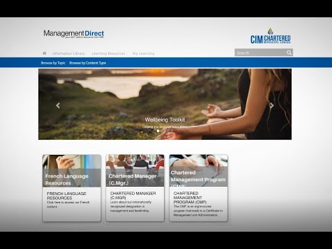 ManagementDirect - an online learning portal for CIM members!