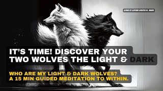 Guided meditation to discover your Two Wolves, your light & dark! #meditation #wellness #twowolves