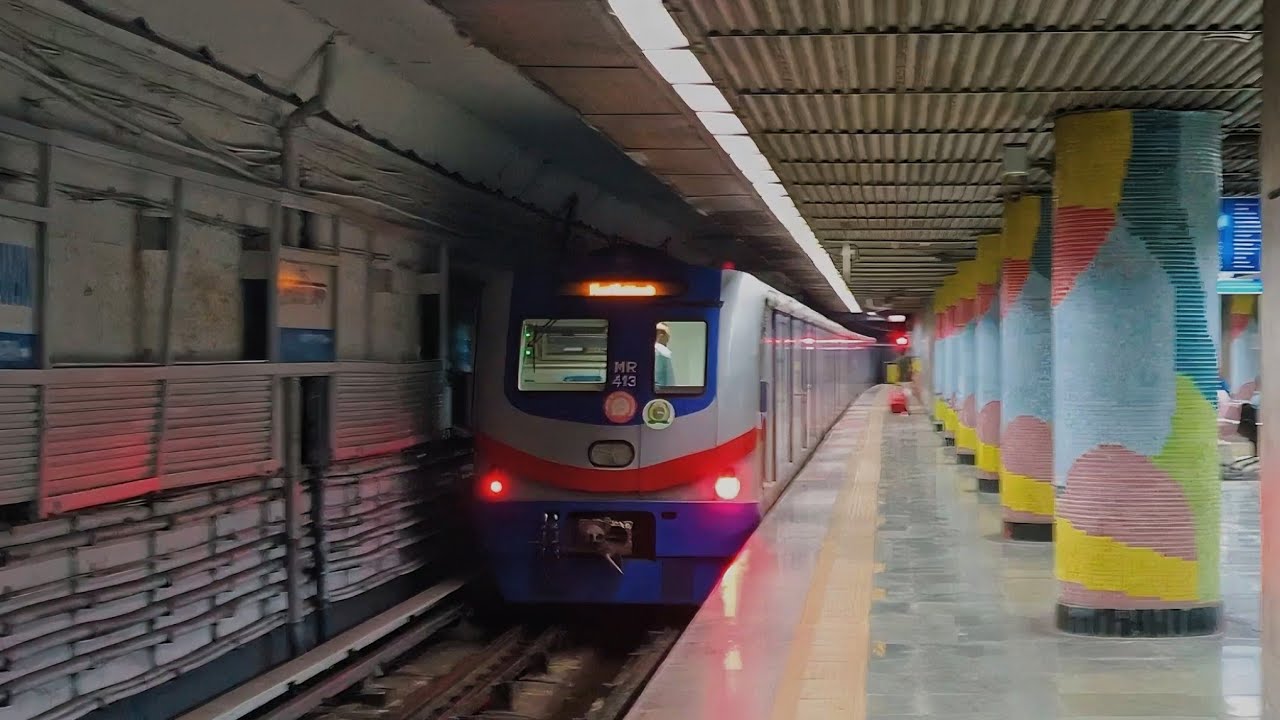 Kolkata North South Metro Blue Line Sunday Services | ICF Medha Rake ...