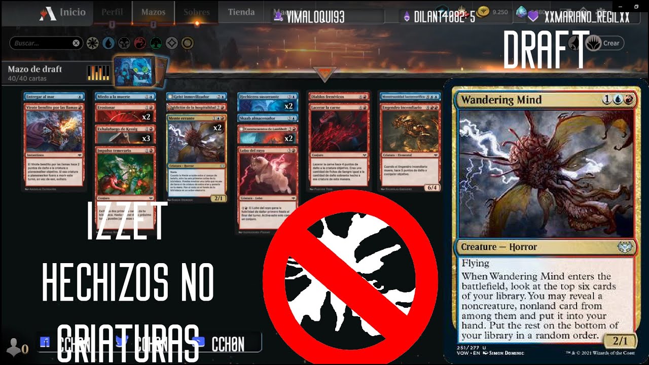 MTG Arena Draft Innistrad Compromiso Escarlata Izzet Hechizos No Criatura 53 YouTube