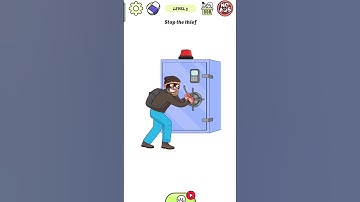 Stop The Theif !!! Delete puzzle Level 24 😆 mobile gameplay #shorts #funny #dop5 #fyp