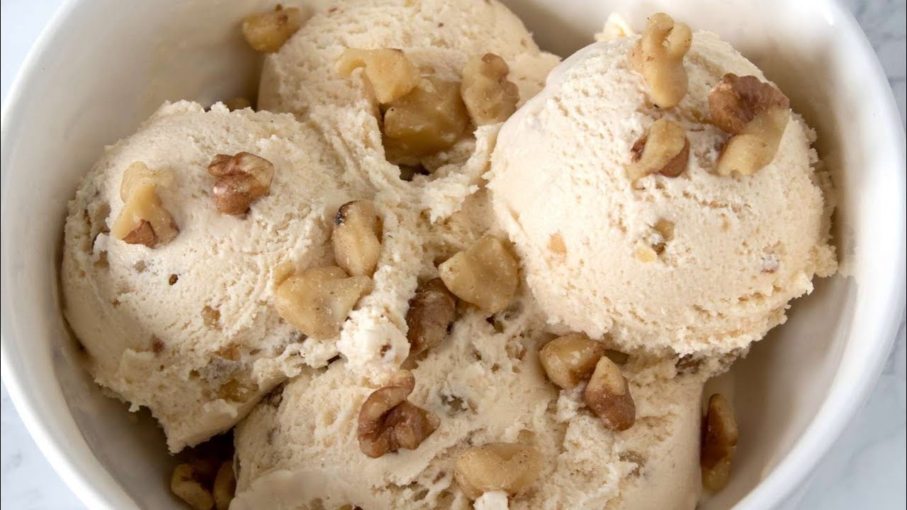 Homemade Roasted Almond & Walnut Chocolate Ice Cream | Creamy, Crunchy & No-Churn Recipe!