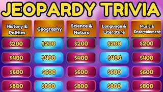 Jeopardy Trivia Challenge   History Geography Science U0026 More
