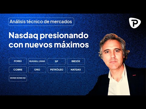Nasdaq presionando con nuevos máximos