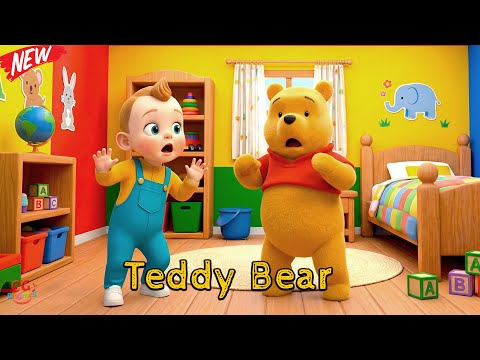 Teddy Bear Nursery Rhyme 🧸 with Baby John | Kindergarten Sing Along and Dance