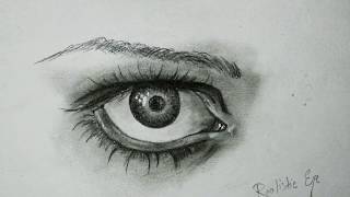 eye easy draw realistic simple tutorial