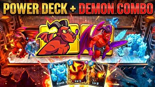 Best POWER DECK + DEMON COMBO in Castle Crush! 😈 Unstoppable!