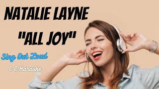 Natalie Layne "All Joy" (Christian Karaoke)