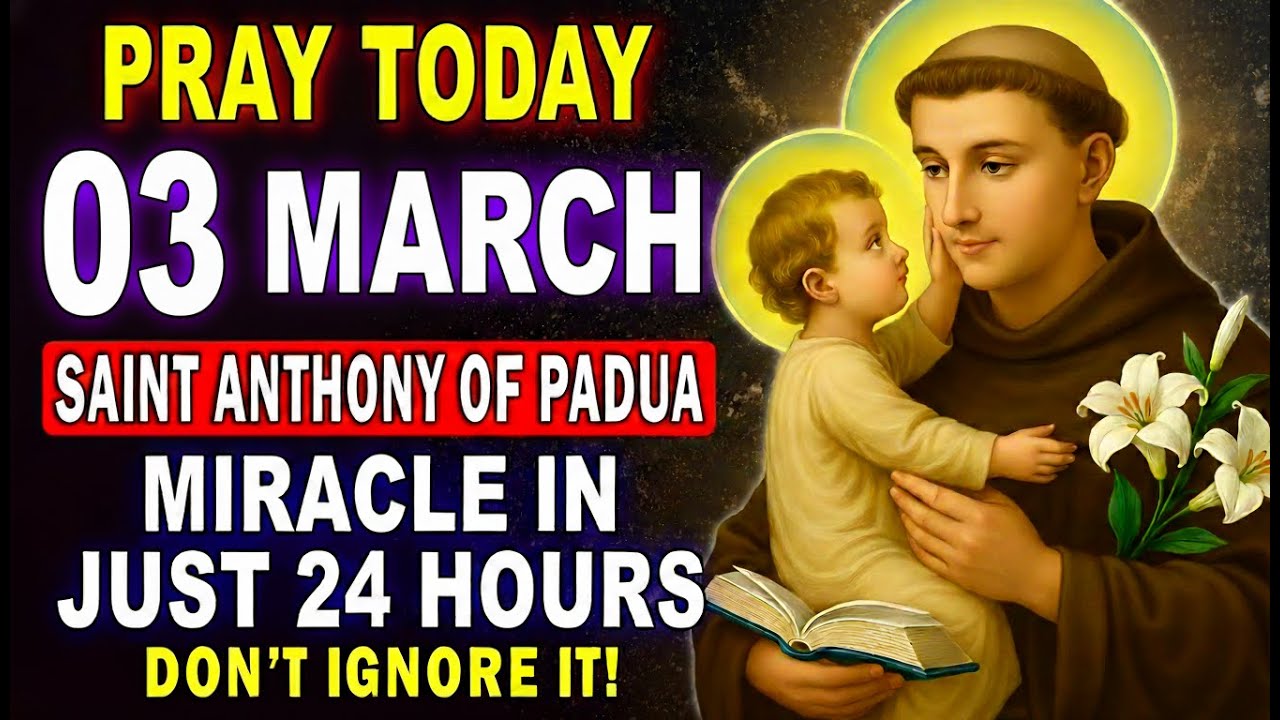 💖SAINT ANTHONY OF PADUA – POWERFUL PRAYER FOR AN URGENT MIRACLE 🙏
