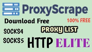 Download PROXY LIST | 100% FREE | SOCKS 4 ,5 | HTTP | ELITE screenshot 1