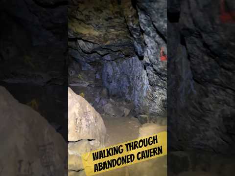 Walking through a abandoned carven 😱#explore #uk #travel #mine #cave #adventure #hidden #urbex