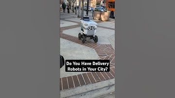 Do You Have Delivery Robots in Your City? #deliveryrobot #amazon