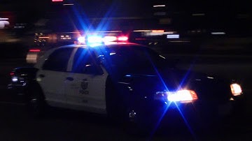 LAPD Crown Vic Responding Code 3 x2