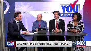 Political analysts break down projected results of special U.S. Senate primary