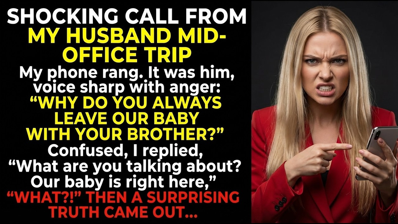 “Why Is Our Child With Your Brother” My Husband Yelled—I Calmly Answered, ‘He’s Asleep…’”