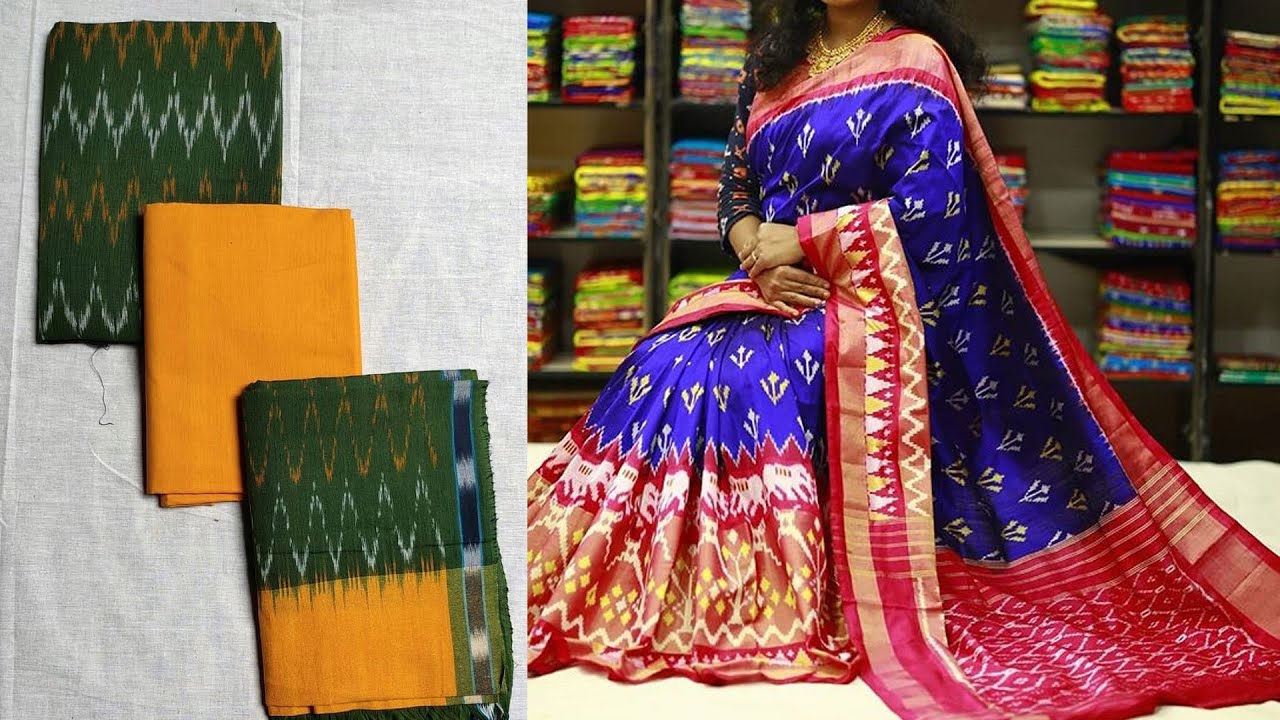 Pochampally Ikkat Pattu Sarees | ikkat pattu sarees | Pochampally ikkat  sarees online shopping - YouTube