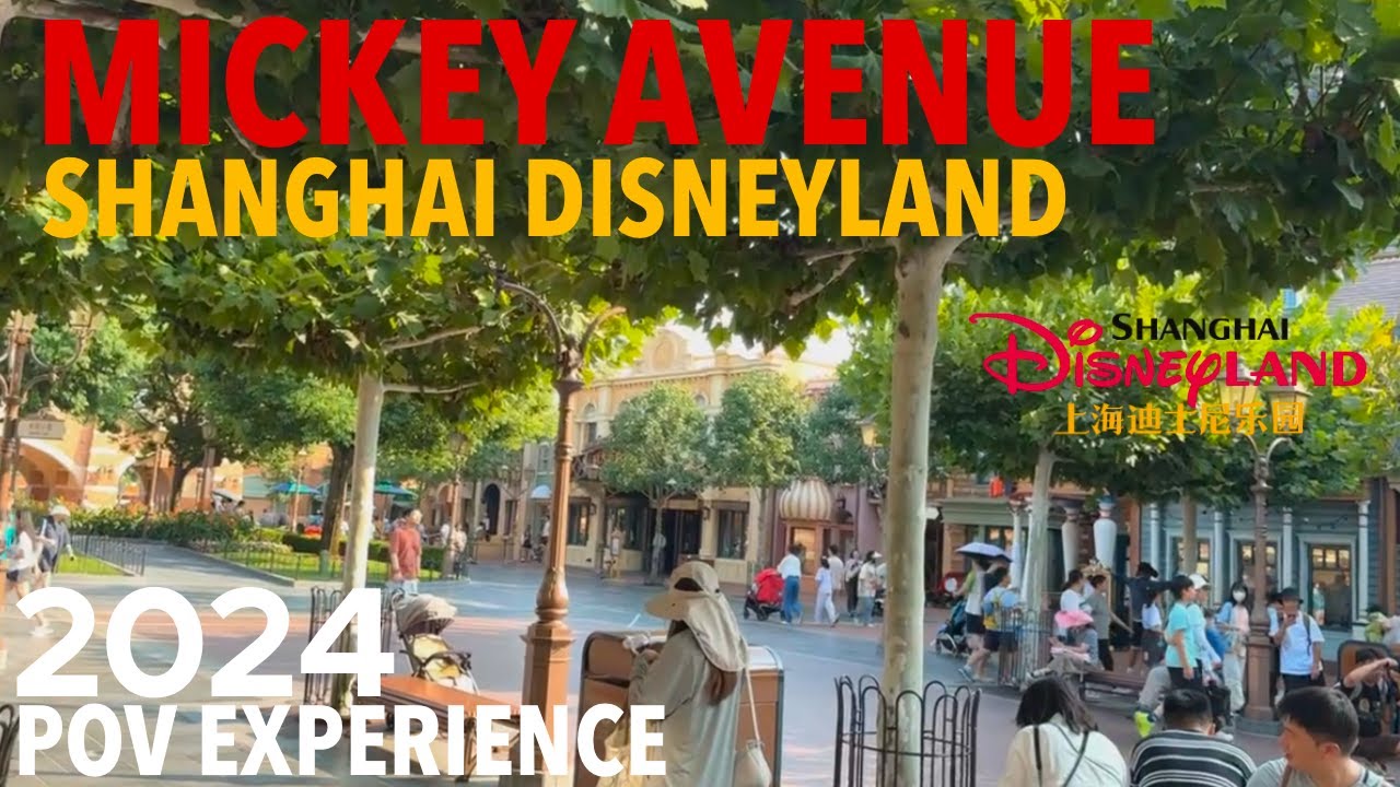 Mickey Avenue Sights and Sounds - Shanghai Disneyland 2024 in 4K