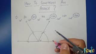 How to construct angles ll Practical geometry ll class 8 ll chapter 4