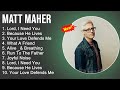 Matt maher praise and worship playlist  lord i need you because he lives your love defends me
