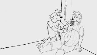 Furry weight gain animation