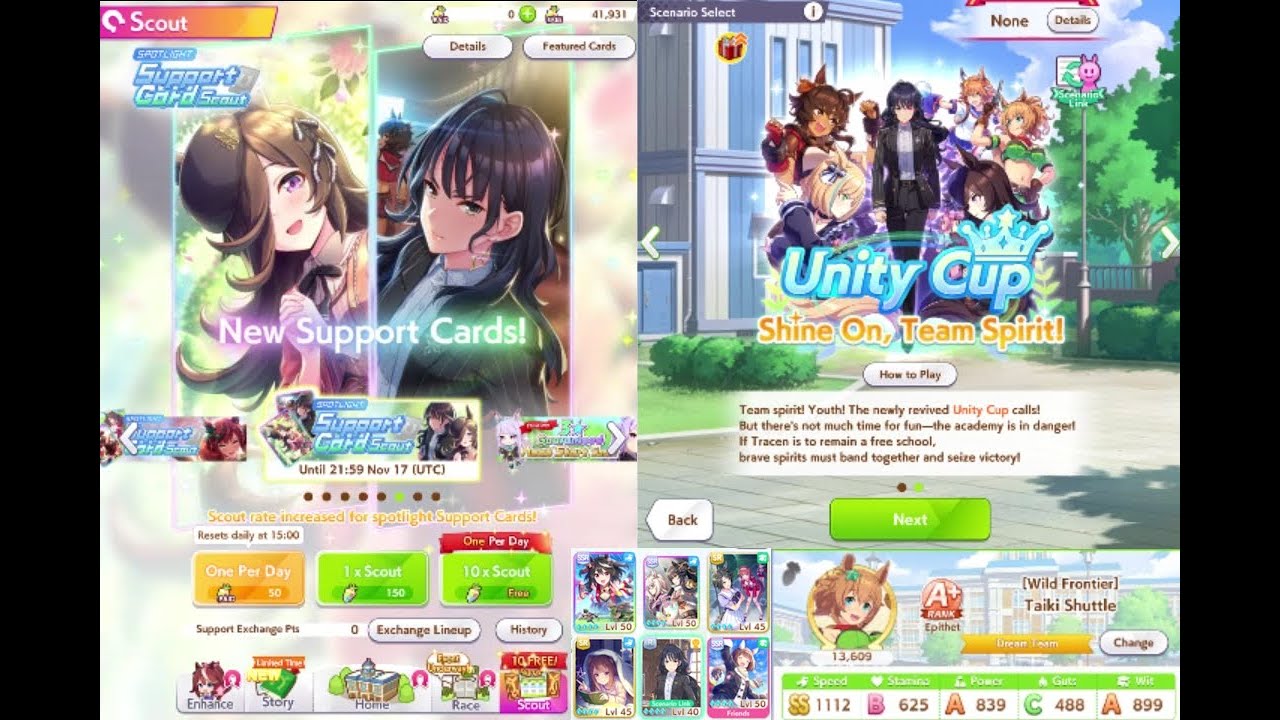 Umamusume Pretty Derby (Game) - Riko & Rice banner pulls + Unity Cup ...
