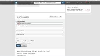 How to add Certifications to the Proper Place on your LinkedIn Profile