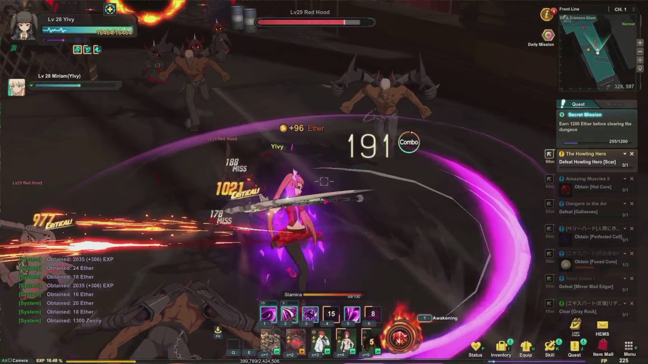 Soul worker JP- Lily: Crimson Giant