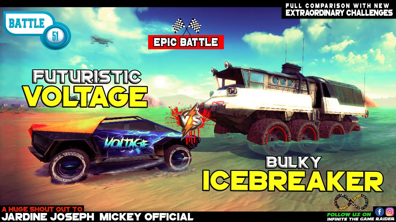 OFF THE ROAD ICEBREAKER VS VOLTAGE | INFINITE OPEN WORLD DRIVING OTR ...