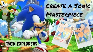 Create a Sonic Masterpiece with Soft Pastel Color Pencils | Easy and Fun | @TwinExplorersUK screenshot 4