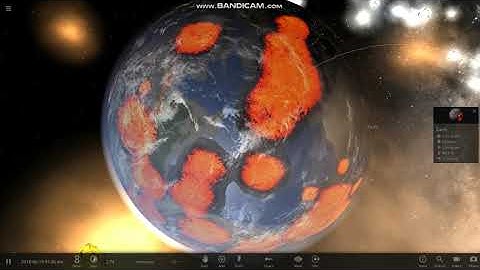 Earth collision with Venus and Jupiter collision with Saturn . Universe Sand Box 2