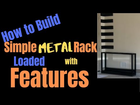 How to Build Metal Storage Rack | DIY Vertical Corner Scrap Metal Holder | With a No Rust Bottom thumbnail