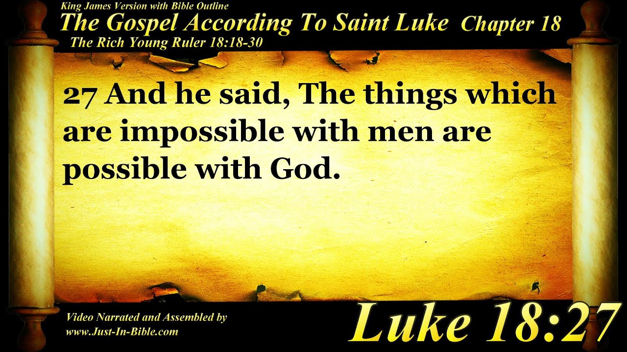 Gospel Of Luke Chapter 18 Bible Book 42 The Holy Bible KJV HD 