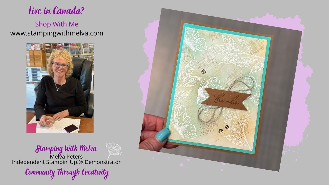 Live with Stamping With Melva - Technique - Emboss Resist Collage - YouTube